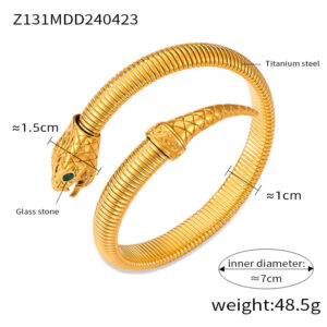Z131-Golden Green Diamond Bracelet