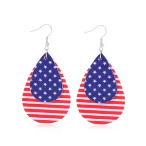 Beautiful National Flag Earrings【01】 / Source Factory【Same-day Shipping】