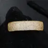 Wholesale Geometric Grillz In 304 Stainless Steel With Zircon Inlay, Waterproof Non Tarnish, PVD Coated Golden Plated With 0.01µm Thickness