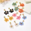 Wholesale Sweet Multicolor Flowers Earrings For Women With Beading And Artificial Crystal Inlay