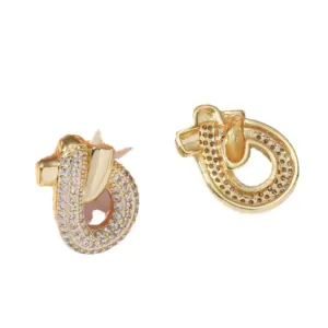 Wholesale 1 Pair Simple Style Geometric Plating Copper Earrings