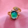Wholesale Temperature-Sensitive Color-Changing Fox Ring for Women  Simple Elegant a Must-Have for Friends on Valentine's Day