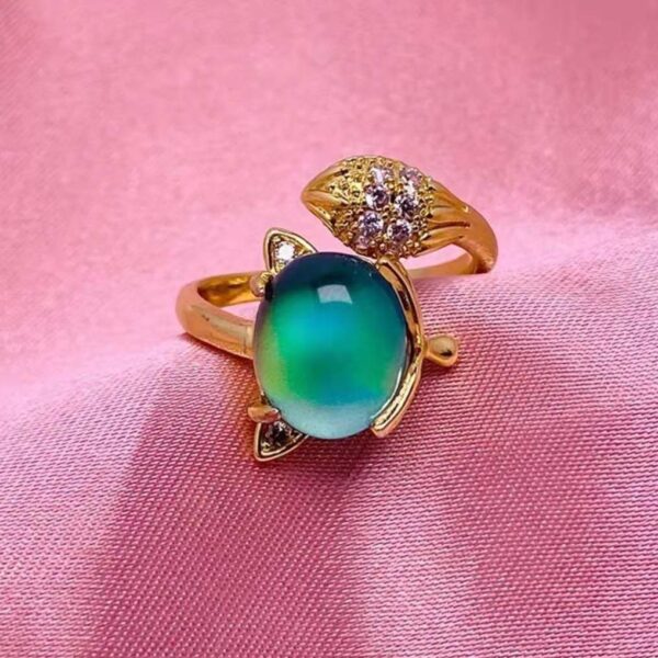 Wholesale Temperature-Sensitive Color-Changing Fox Ring for Women  Simple Elegant a Must-Have for Friends on Valentine's Day