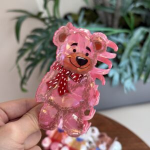 Pink-Mao Mao Bow Bear