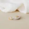 Wholesale Elegant Small Titanium Steel Earrings For Women 18K Gold Plated Fashion Hoop Earrings Luxurious Style Geometric Pattern 304 Stainless Steel Jewelry Accessories