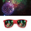 Wholesale Blackt Celebrity Valentine's Day Gift Love Light Diffraction Special Effects Glasses Creative Fireworks Sunglasses