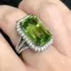 Wholesale Geometric Claw Setting Ring For Women In Copper With White K Water Plating And Zircon Inlay