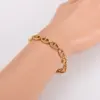 Wholesale AML Hot Sale Shiny Diamond Hollow Pig Nose 304 Stainless Steel 18K Gold Plated Couple Bracelet