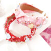 oly-44d457a28b74eec498ac59540e719c54 Wholesale Valentine's Day fashion wide-brimmed love headband selling pink knotted headband high Skull top fabric hairpin hair accessories