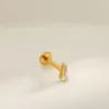 oly-44d5090a1f299e9c4c87a8d48b265a25 Wholesale Titanium Alloy Gold Plated Vacuum Electroplating (In Furnace) Gold Steel Color Zircon Geometric Handmade Unisex Piercing Lip Stud