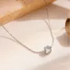 Wholesale PVD Coated Real Gold Plated 18K Gold Round Titanium Steel Simple Style Waterproof Non Tarnish Titanium Steel Necklace