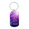 Wholesale Metal keychain twelve constellation models for colleagues and friends commemorative gift metal lettering keychain