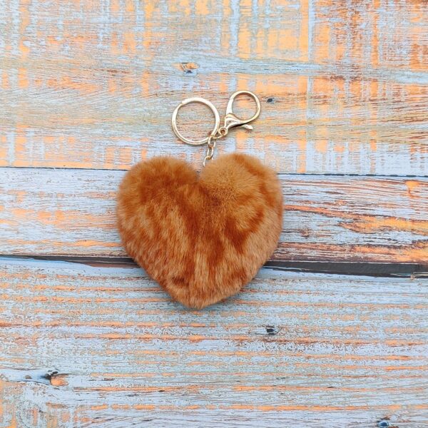 oly-44ee2f4099e7f672c78a9c2ef0275922 Wholesale spot leopard love heart-shaped Plush Peach heart keychain car keychain bag plush pendant