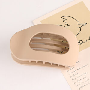 Oval hairpin-frosted off-white / Ps+silica gel