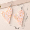 oly-455a6db925d5b2cb7db6ddcb69537475 Wholesale Valentine's Day Blingbling Sequins Peach Heart Love Sexy Red Lips Earrings Leather Ear Jewelry