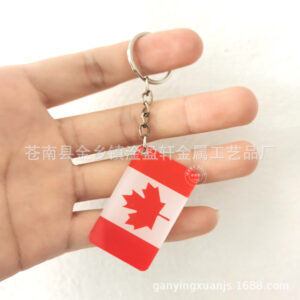 Canadian flag keychain