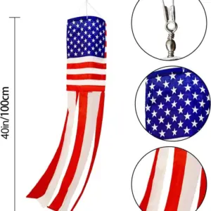 100*15cm / 05 Star Stripes Wind Cylinder Flag
