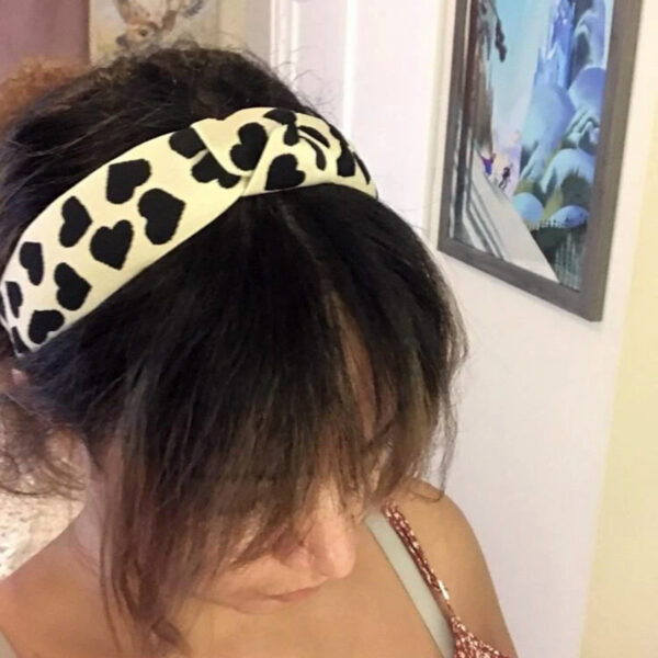 oly-4566630a1952e9527ae2af553dbed24b Wholesale valentine's day love hairband wide-brimmed knot high cranial top headband party holiday fabric hair accessories