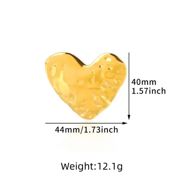 Wholesale PVD Coated Real Gold Plated Sun Star Heart Shape 304 Stainless Steel Hip-Hop Exaggerated Oversized Waterproof Non Tarnish Open Rings