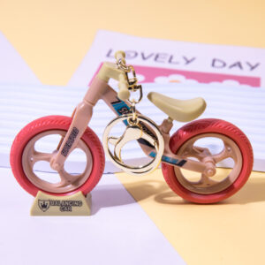 Red-bicycle / Golden Lobster clasp