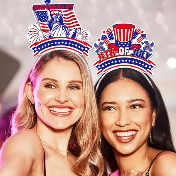 Wholesale 4th Of July Party Hairband Festival Decoration Props American National Day Celebration Headwear Photography Props