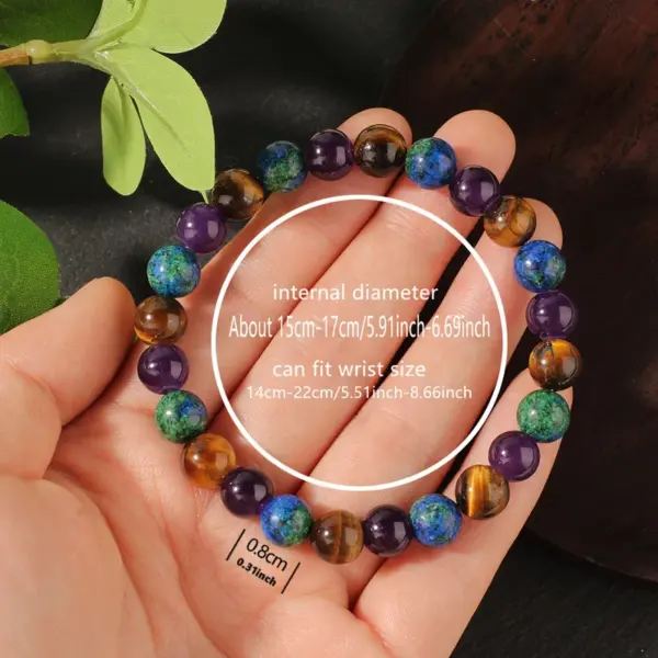 Wholesale Explosive Bracelet Tiger Eye Lapis Lazuite Amethyst Bracelet Fortune Ins Series Natural Stone Jewelry