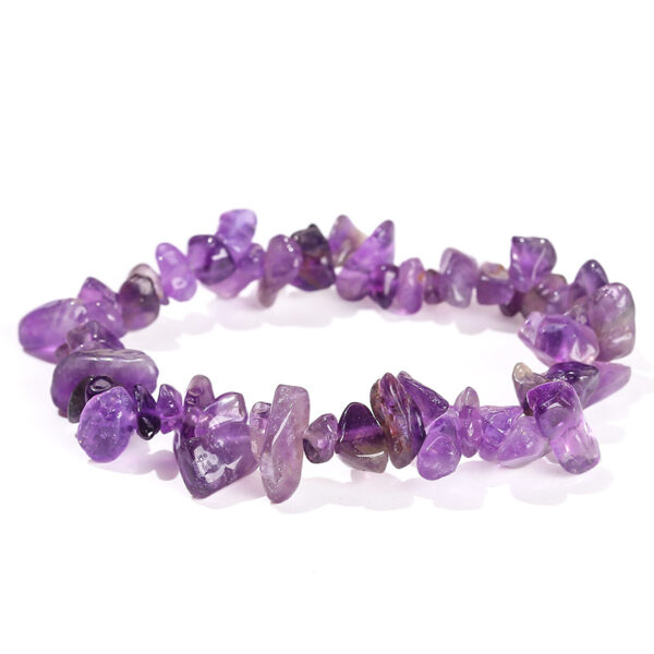 Wholesale  jewelry natural crystal agate colorful gravel elastic bracelet irregular jewelry