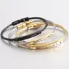 Wholesale Basic Solid Color Stainless Steel Bangle In Bulk