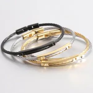 Wholesale Basic Solid Color Stainless Steel Bangle In Bulk