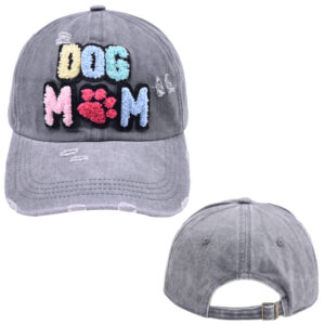 Gray-DOG MOM baseball cap / Adult style