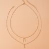 Wholesale Valentine's Day Necklace Lock with Key Women's Necklace Simple Commuter Classic with Card Greetings