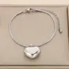 Wholesale Ion Plating (IP) 18K Gold Plated Heart Shape 304 Stainless Steel Casual Simple Style Streetwear Waterproof Non Tarnish 304 Stainless Steel Bracelets