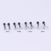 Wholesale Ear Cartilage Rings & Studs Fashion Heart 316L Stainless Steel Waterproof Non Tarnish Surgical Steel Zircon Vacuum Plating