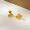 Wholesale Real Gold Plated Conch 304 Stainless Steel Casual Retro Waterproof Non Tarnish Ear Studs