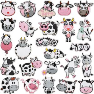 Wholesale Xiaotian Human Mother Cow Embroidery Cloth Sticker Cartoon Cow Patch Bag Decoration Computer Embroidery Label