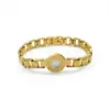Wholesale PVD Coated Real Gold Plated 18K Gold Geometric 304 Stainless Steel Fashion Waterproof Non Tarnish 304 Stainless Steel Bracelets