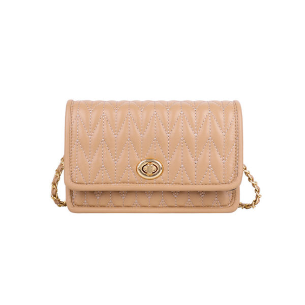 Wholesale Simple Autumn Casual Fashion Chain Small Square Bag Fashion Western Style Crossbody Bag Solid Color Shoulder Bag