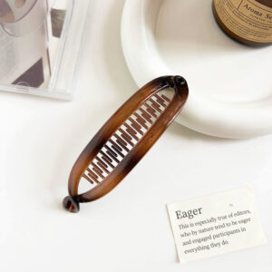 11cm pea clip-amber / acrylic