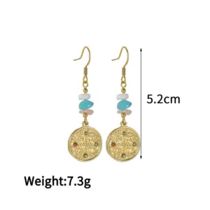 Round Rhinestone Earrings