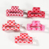 oly-46daf32f2653e89302364148a92fc02f Wholesale Valentine's Day Love Grab Clip Back Head Hair Accessories Hairpin Korean Style Square Sweet Elegant Fashion Jewelry