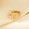 Wholesale Elegant Open Heart Flower Stainless Steel Ring For Women New Style Sweet Fashion Jewelry Accessory Versatile All Seasons