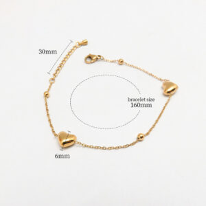 Double hearts / 18K