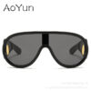 oly-4713d09b24529ef11d2544577f44f5f0 Wholesale ig Internet celebrity children's sunglasses personality trendy cool one-piece children's sunglasses toad frame hip hop glasses