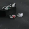 Wholesale Luxurious Heart Shape Ring For Unisex Featuring Copper Material And Zircon Inlay