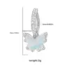 Wholesale 1 Piece 316 Stainless Steel Alloy Resin Rhinestones Glass Belly Rings Heart Shape Wings Butterfly White Gold Plated Unisex