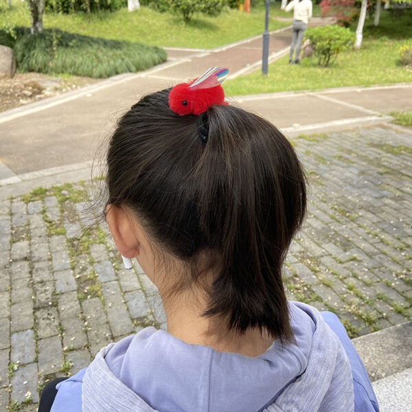Wholesale Princess headdress spring and summer cartoon cute three-dimensional yarn ball bunny hairpin top clip children's hairpin small