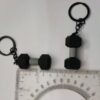 oly-476031f3638c8207006e95b8515081d2 Wholesale Dumbbell barbell key chain PVC soft rubber fitness equipment pendant sports pendant factory direct sales