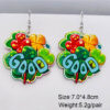 oly-477331d5af62e5f964be07a9ed122176 Wholesale St. Parcret festival earrings dwarf lucky grass rainbow beard Irish wooden earrings Cross