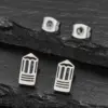 Wholesale 18K Gold Plated New 304 Stainless Steel Cut Gold Steel Color Irregular Mini Women's Small Animal Earrings