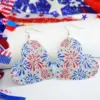 oly-479cd942d0b2552027524ff0e21bcb59 Wholesale Shiny Independent Day Earrings Dyed Patriot Hearts Star American Geometric Pattern Leather Ear Rings For Women Trendy Style